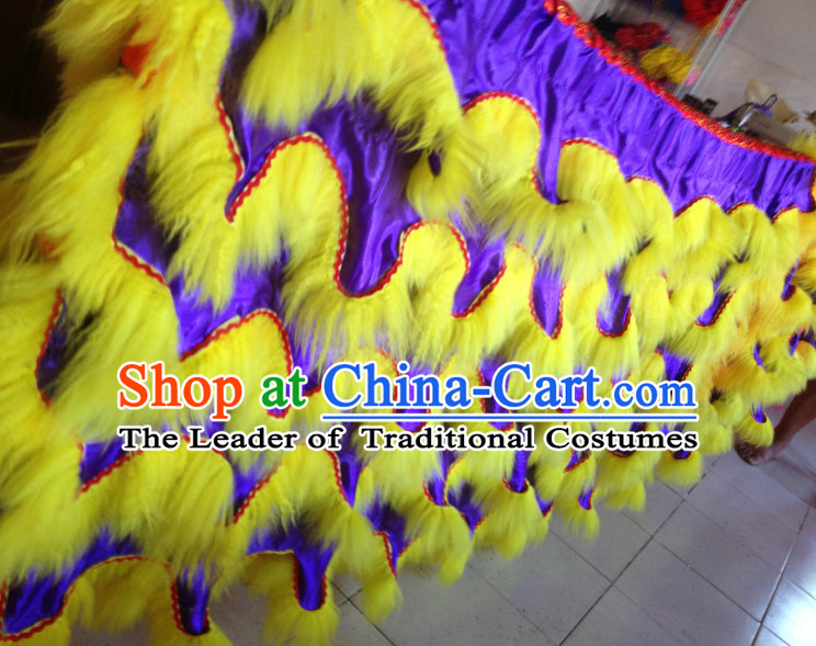 Top Asian Chinese Lion Dance Troupe Performance Suppliers Pants Equipments Art Instruments Lion Tail Costumes Set