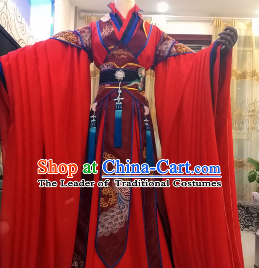 Ancient Chinese Royal Princess Costumes Flower Costume Traditional Chinese Fairy Hanfu Han Fu Costumes Ancient Cosplay Complete Set