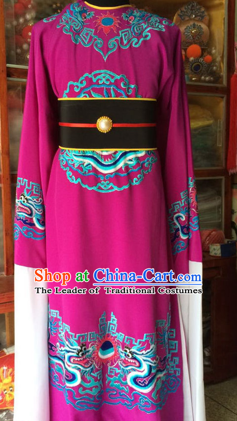 China Beijing Opera Men Official Costume Embroidered Robe Stage Costumes Complete Set