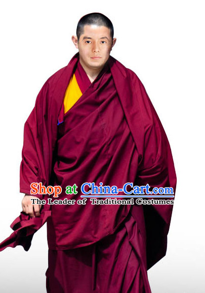 Tibetan Monk Shawl Clothing Complete Set for Men