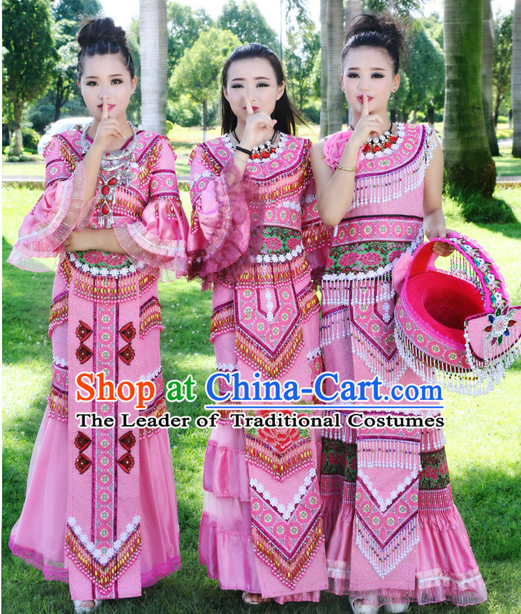 Hmong Minority Miao Clothing Ethnic Miao Minority Dance Costume Minority Dress Dance Miao Costumes Hat