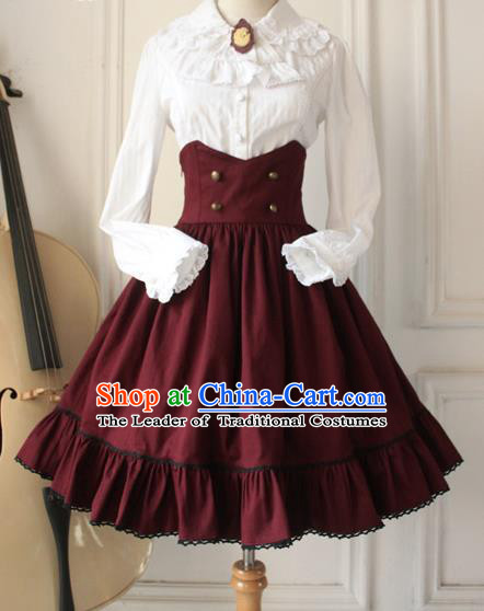Traditional Classic Women Clothing, Traditional Classic Woolen High Waist Skirt,  Short Dress for Women