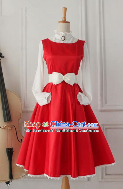 Traditional Classic Elegant Women Costume One-Piece Dress, Restoring Ancient Princess Jumper Simple Giant Swing Sundress for Women