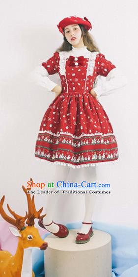 Traditional Classic Elegant Women Costume Sundress, Restoring Ancient Princess Christmas Dress Giant Swing Skirt for Women