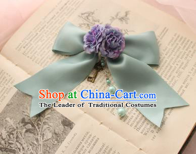Traditional Classic Ancient Jewelry Accessories Restoring Brooch, Elegant Gothic Bowknot Flower Breastpin for Women
