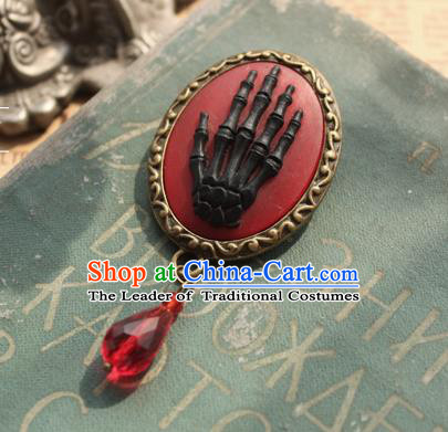 Traditional Classic Ancient Jewelry Accessories Restoring Brooch, Elegant Gothic Relief Breastpin for Women