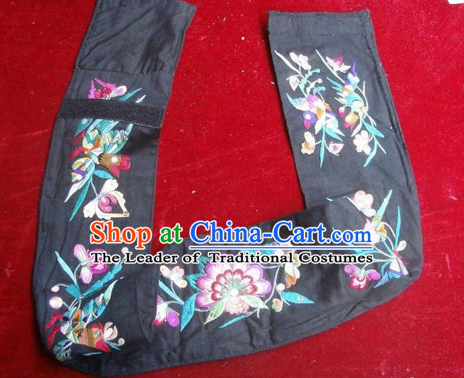 Traditional Chinese Miao Nationality Embroidery Belts, Hmong Handmade Embroidery Belt for Women
