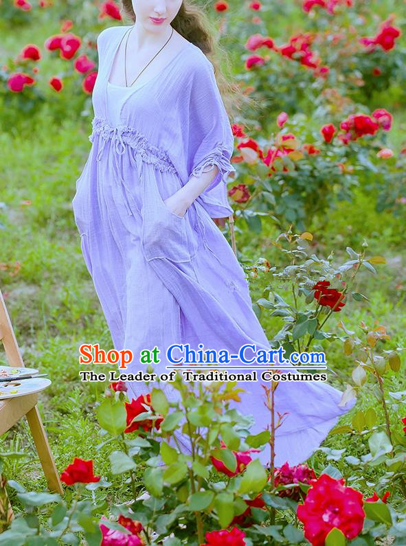 Traditional Classic Women Clothing, Traditional Classic Elegant Yarn Brought Restoring Boat Neck Even Garment Long Skirt