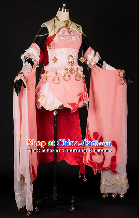 Chinese Cos Fairy Costume Garment for Women Dress Costumes Dress Adults Cosplay Japanese Korean Asian King Clothing