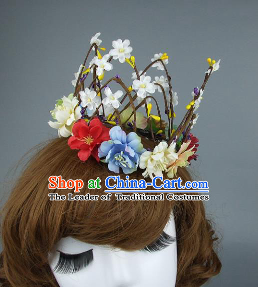 Top Performance Catwalks Headwear Halloween Cosplay Hair Accessories Mask headpiece