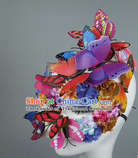 Top Performance Catwalks Headwear Halloween Cosplay Hair Accessories Mask headpiece