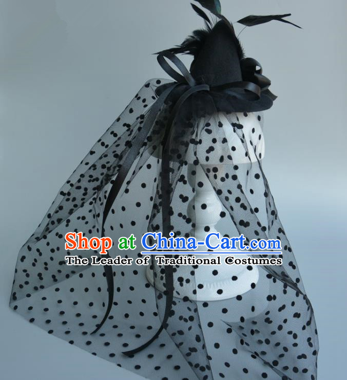 Top Performance Catwalks Headwear Halloween Cosplay Hair Accessories Mask headpiece