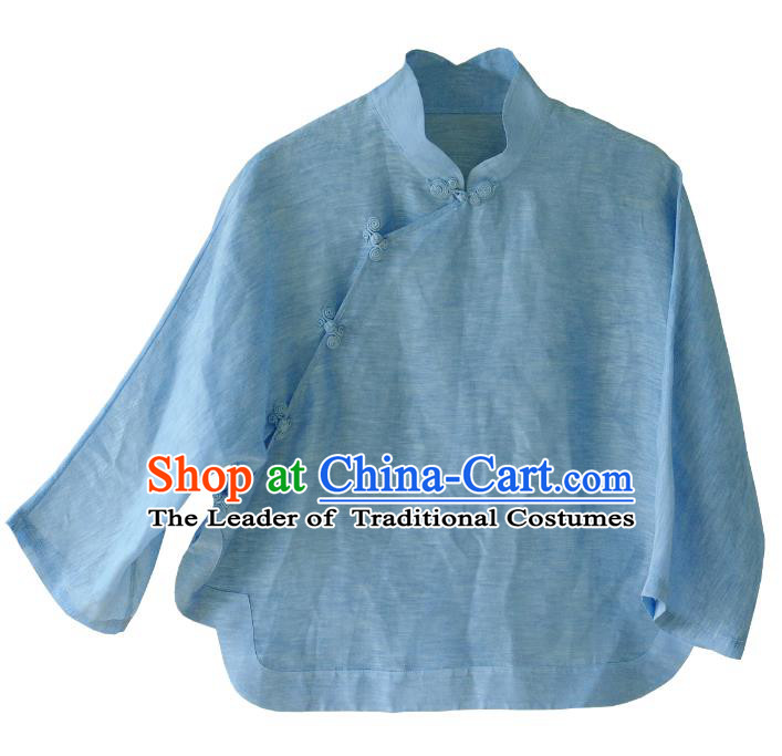 Traditional Ancient Chinese Young Women Cheongsam Dress Republic of China Tangsuit Stand Collar Blouse Dress Tang Suit Clothing for Women