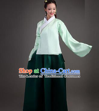 Asian China Ancient Ming Dynasty Young Lady Costume, Traditional Chinese Imperial Empress Embroidered Clothing for Women