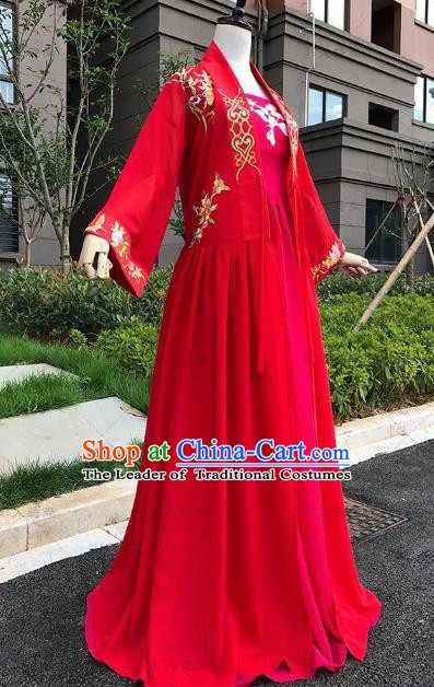 Ancient Chinese Costume Chinese Style Wedding Dress Tang Dynasty hanfu princess Clothing