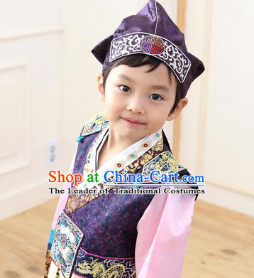 Boy Hanbok Cap  Korean Traditional Baby Birthday Hat Korean National Boy Hat 