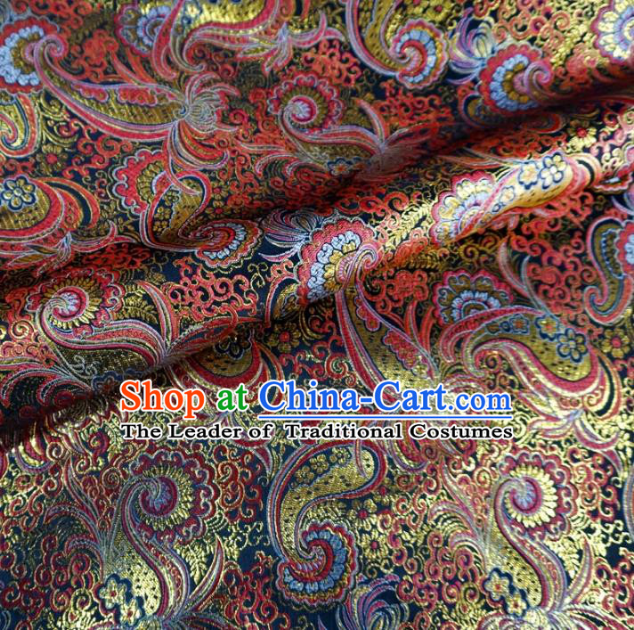 Chinese Traditional Clothing Royal Court Pattern Tang Suit Brocade Ancient Costume Cheongsam Satin Fabric Hanfu Material