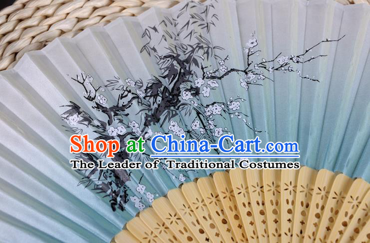 Traditional Chinese Crafts Folding Fan China Feather Fan Oriental Fan Tai Ji Fans