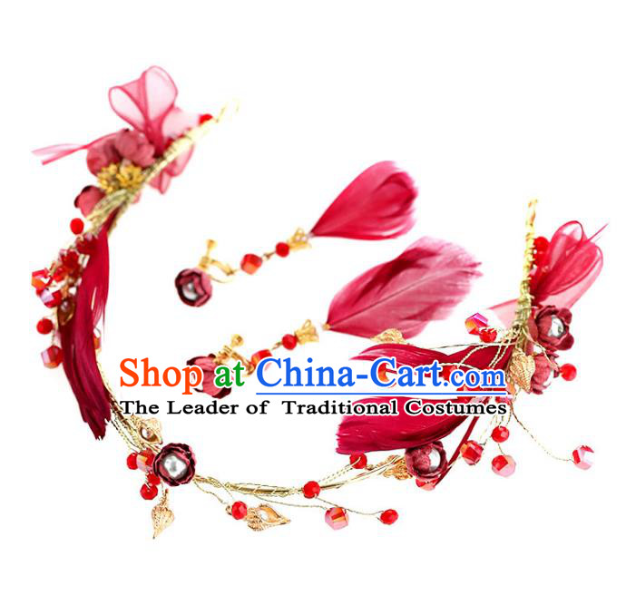 Chinese Hair Jewelry Accessories Xiuhe Suit Hairpins Headwear Headdress Hair Crown for Women