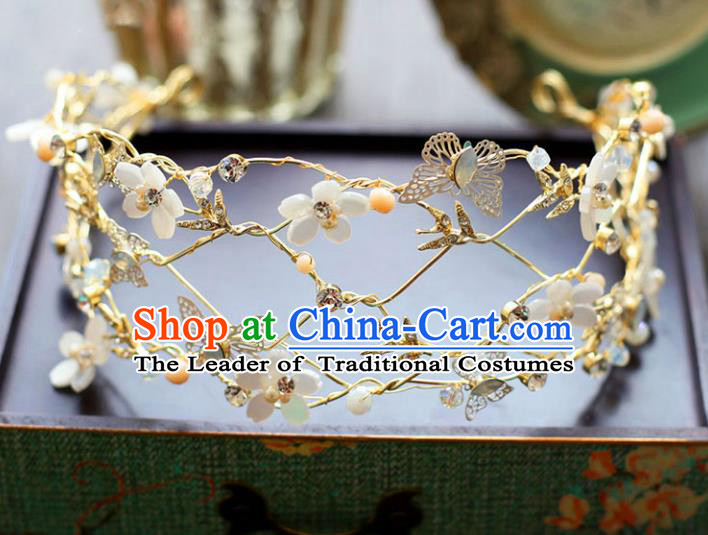 Chinese Hair Jewelry Accessories Xiuhe Suit Hairpins Headwear Headdress Hair Crown for Women