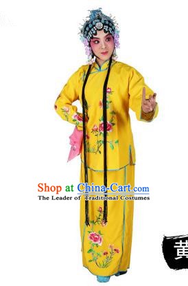 Chinese Beijing Opera Actress Embroidered Peony Costume, Traditional China Peking Opera Diva Embroidery Red Clothing