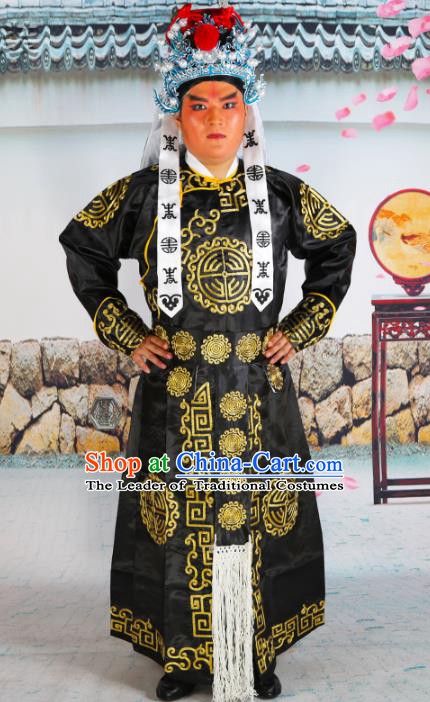 Chinese Beijing Opera Imperial bodyguard Embroidered Costume, China Peking Opera Soldier Clothing
