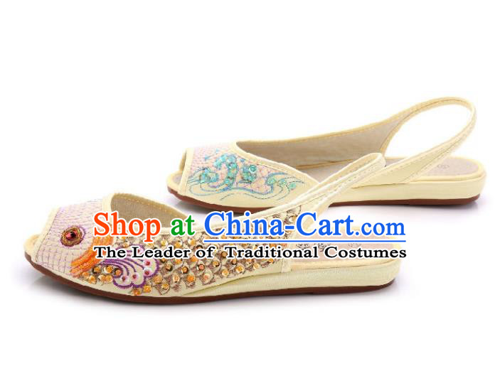 Chinese Ancient Peking Opera Embroidered Shoes Traditional Chinese Beijing Opera Props princess shoes