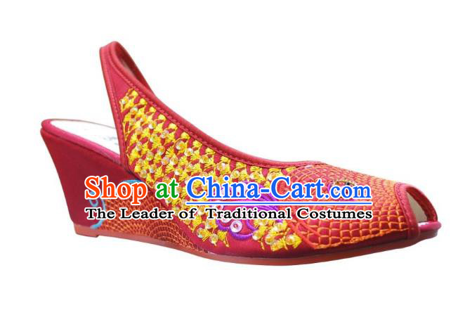 Chinese Ancient Peking Opera Embroidered Shoes Traditional Chinese Beijing Opera Props princess shoes