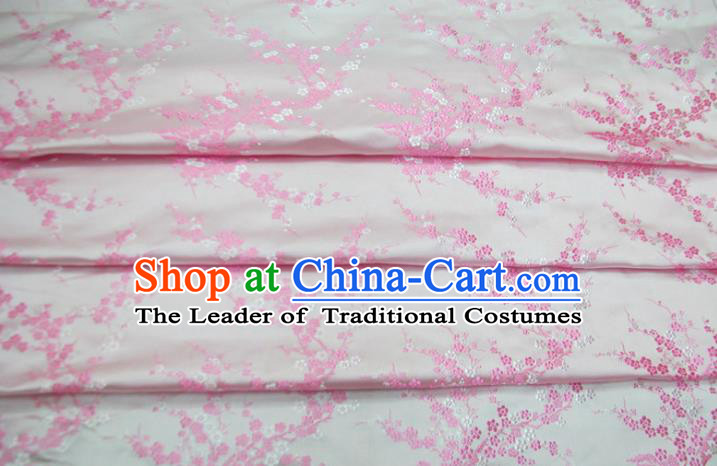 Chinese Traditional Flower Silk Fabric Brocade Embroidered Fabric Dress Material