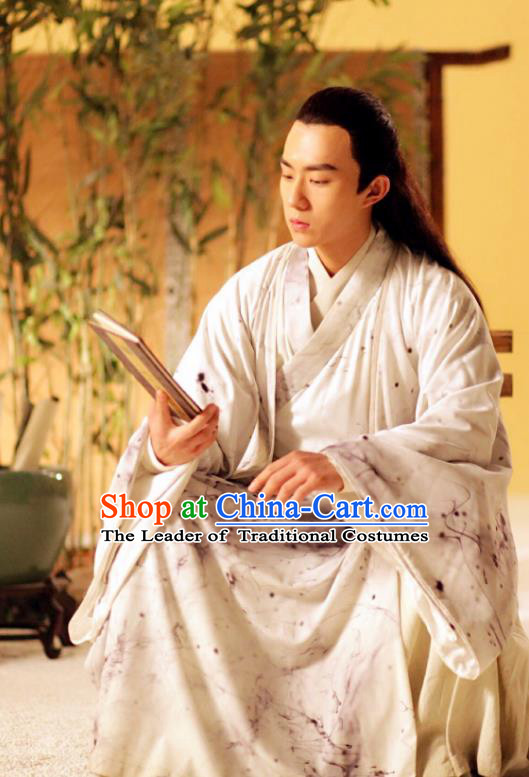 Traditional Chinese Tang Dynasty Prince Scholar Costume, China Ancient Nobility Childe Clothing for Men