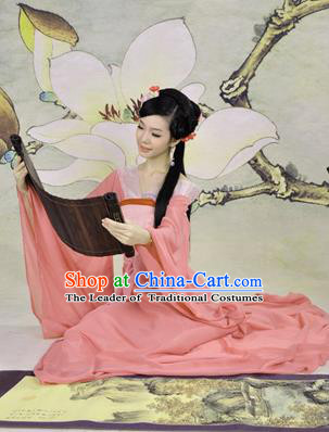 Traditional Ancient Chinese Young Lady Costume, Elegant Hanfu Clothing Chinese Han Dynasty Imperial Princess Tailing Clothing for Women