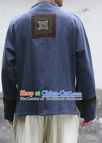Top Chinese National Tang Suits Frock Costume Martial Arts Kung Fu Training Uniform Kung fu Unlined Upper Garment Chinese Male Zen Suit Gongfu Shaolin Wushu Clothing for Men