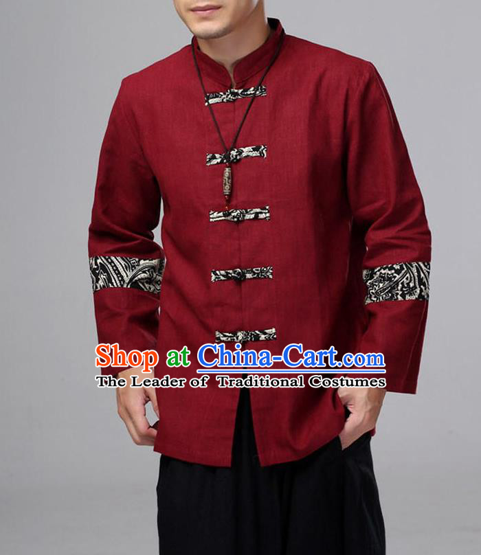 Top Chinese National Tang Suits Frock Costume Martial Arts Kung Fu Training Uniform Kung fu Unlined Upper Garment Chinese Male Zen Suit Gongfu Shaolin Wushu Clothing for Men