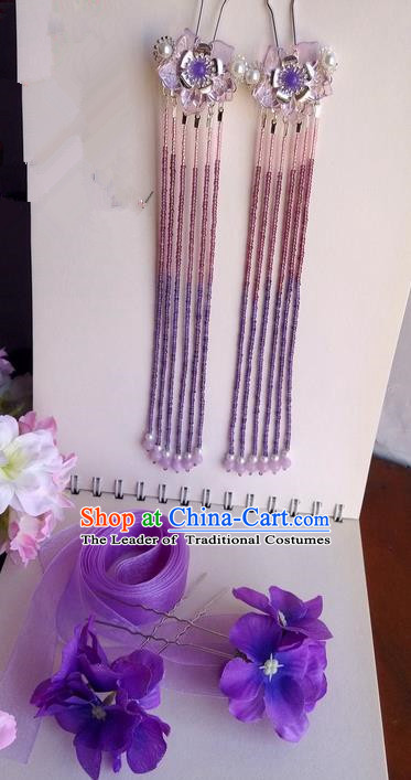 Chinese Ancient Style Hair Jewelry Accessories Hairpins Headwear Headdress Hair Fascinators for Women