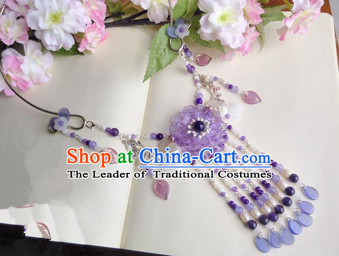 Chinese Ancient Style Hair Jewelry Accessories Hairpins Headwear Headdress Hair Fascinators for Women