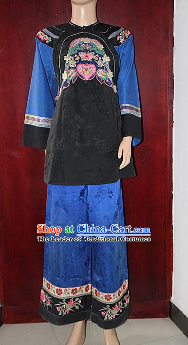Chinese Folk Dance Ethnic Wear China Clothing Costume Ethnic Dresses Cultural Dances Costumes Complete Set for Women
