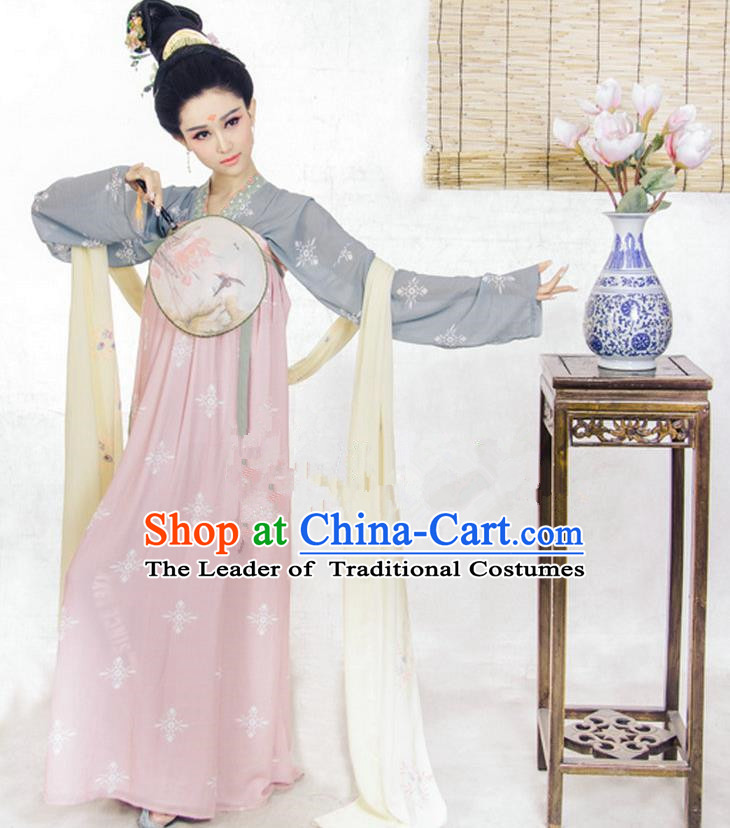 Traditional Ancient Chinese Imperial Emperess Costume, Chinese Tang Dynasty Fairy Dress, Cosplay Lady Yang Chinese Imperial Consort Clothing for Women