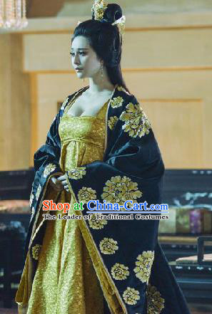 Traditional Ancient Chinese Imperial Consort Costume, Chinese Tang Dynasty Princess Dress, Cosplay Chinese Imperial Concubine Embroidered Trailing Clothing for Women