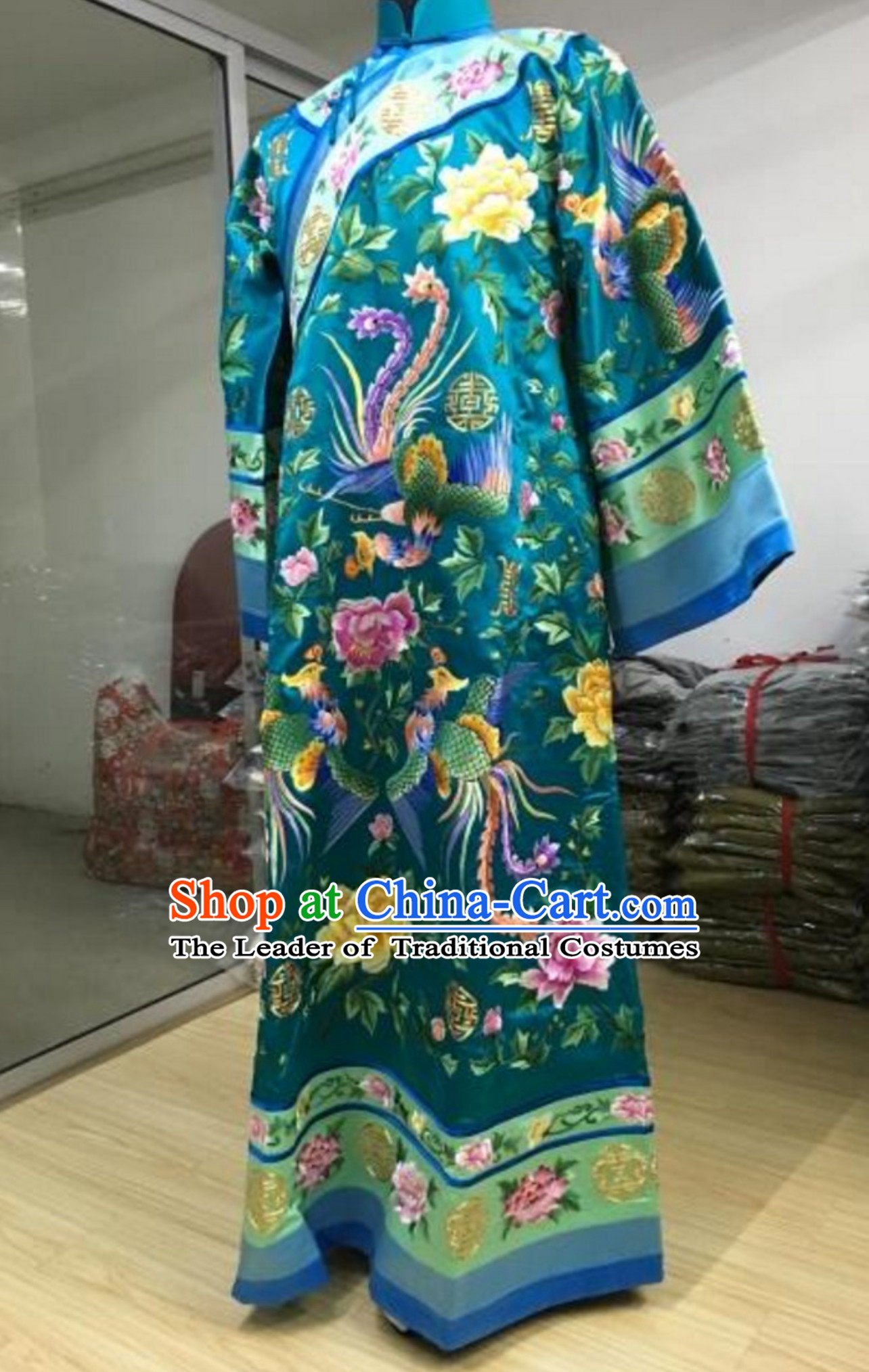 Chinese TV Drama Zhen Huan Legend Empress Embroidered Dress Clothes for Women