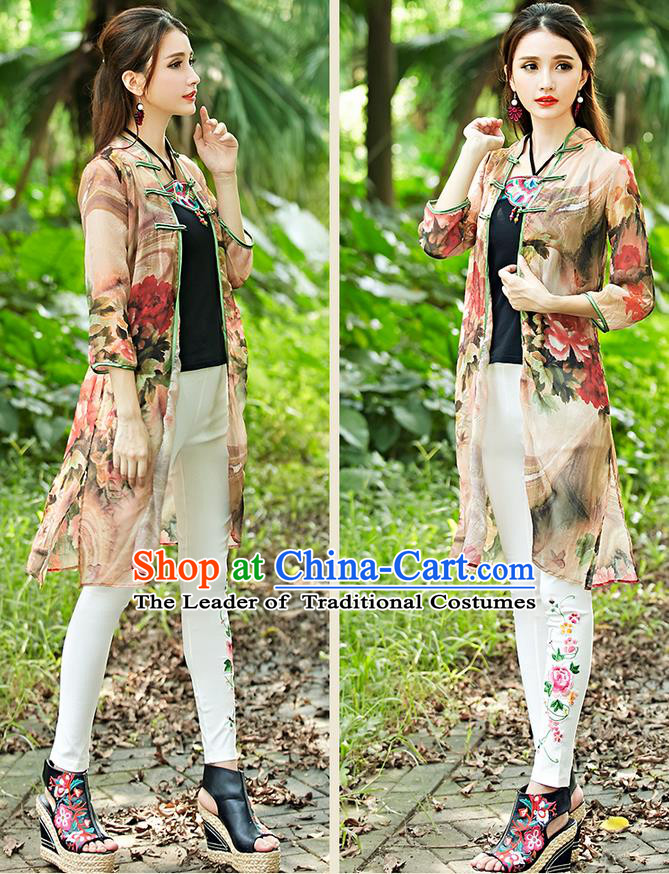 Traditional Ancient Chinese Young Women Cheongsam Dress Republic of China Tangsuit Stand Collar Blouse Dress Tang Suit Clothing for Women