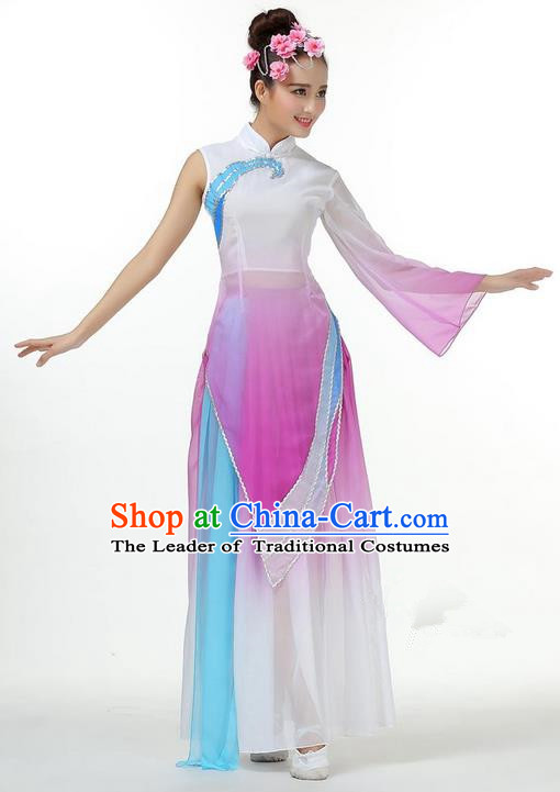 Traditional Chinese Yangge Fan Dance Modern Dance Costume