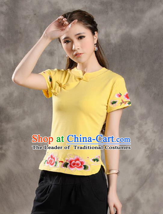Traditional Ancient Chinese Young Women Cheongsam Dress Republic of China Tangsuit Stand Collar Blouse Dress Tang Suit Clothing for Women