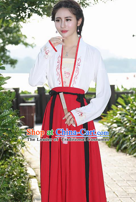 Traditional Ancient Chinese Young Women Cheongsam Dress Republic of China Tangsuit Stand Collar Blouse Dress Tang Suit Clothing for Women