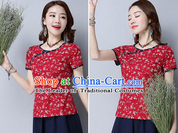 Traditional Ancient Chinese Young Women Cheongsam Dress Republic of China Tangsuit Stand Collar Blouse Dress Tang Suit Clothing for Women