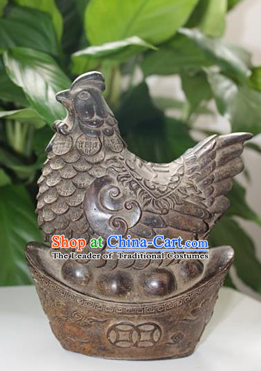 Traditional Chinese Miao Nationality Crafts Decoration Accessory, Hmong Handmade Exorcise Evil Hen Ornaments, Miao Ethnic Minority Adornment Meaning Wealth