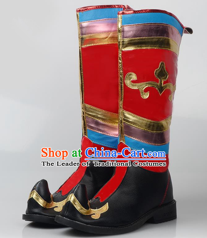 Traditional Chinese Minority Mongol Nationality Ethnic Minorities Mongolian Boots Mongolian Boots Tanks Boots for Women