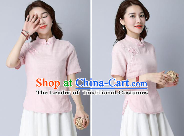 Traditional Ancient Chinese Young Women Cheongsam Dress Republic of China Tangsuit Stand Collar Blouse Dress Tang Suit Clothing for Women