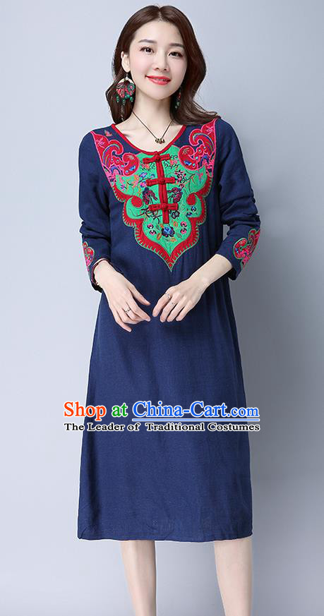 Traditional Ancient Chinese Young Women Cheongsam Dress Republic of China Tangsuit Stand Collar Blouse Dress Tang Suit Clothing for Women