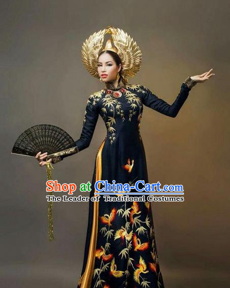 Top Grade Asian Vietnamese Traditional Dress, Vietnam National