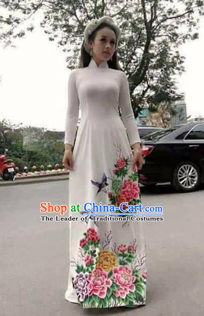 Vietnamese Trational Dress Vietnam Ao Dai Qipao Clothing